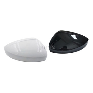 Volkswagen Rearview <b>Mirror</b> Covers Full Set <b>Plastic</b> Black White 12V Spherical Glass <b>Mirror</b> 3M Tape Installation - Product Image 1