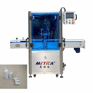 Automatic Linear capping machine for glass and plastic bottle pump capper