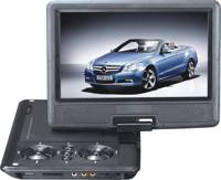 9,5 Zoll LED-Bildschirm PDVD Wiederaufladbarer Akku Spiel USB TV Tragbarer DVD-Player