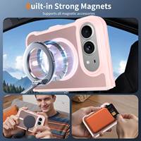 Coque antichoc douce au toucher avec chargement sans fil magnétique pour iPhone 18 Duo