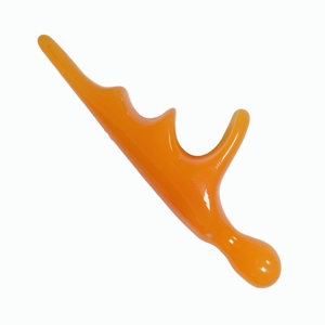 Outil de massage par acupression en résine orange, masseur pour le dos et le corps, relaxation - Product Image 5