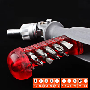 Destornillador de Trinquete Multifunción al por Mayor con Ángulo Ajustable de 180 Grados, Mini Rápido, 10 Puntas Hexagonales Internas - Product Image 4