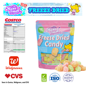 Bear Candy <span class=keywords><strong>Crunch</strong></span> Puffed Gummy Bear Caramelos Personalizados Liofilizados Colores naturales Sabores Fruta dulce Perfumado Azúcar saludable - Product Image 5