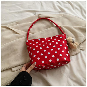 Sac à bandoulière en nylon à pois pour femmes, simple et polyvalent, petit sac sous le bras - Product Image 6
