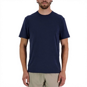 T-shirt en jersey respirant en coton 220 g/m² personnalisable, coupe longue décontractée, avec empiècements à motifs, grande taille – Nouvelle collection été - Product Image 1