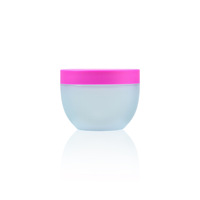 Pot cosmétique de luxe en PP dépoli en forme de U de 300g pour crème contour des yeux, crème visage et gommage corporel – Emballage en plastique mat recyclable