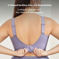 Soutien-gorge sans coutures pour femmes, à couvrance totale, push-up, grande taille, légèrement rembourré avec coussinets amovibles, bretelles larges réglables, en maille