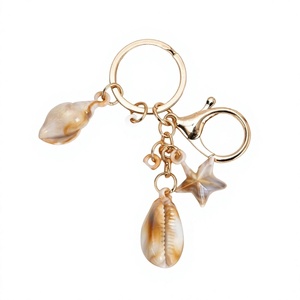 Llavero de Concha Premium, Material de Concha Natural, Recuerdo de Playa, Hecho a Mano, Proveedor de Regalos Promocionales - Product Image 1