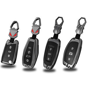 <span class=keywords><strong>Housse</strong></span> de clé en métal avec logo personnalisé <span class=keywords><strong>pour</strong></span> Peugeot 208 308 408 508 2008 3008 4008 5008 Citroën C1 C2 C3-XR C4 C6 Picasso DS <span class=keywords><strong>DS4</strong></span> - Product Image 1