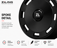 Ruedas Monobloque ZL Premium Nuevas para ZEEKR 001 007 de 19, 20, 21 y 22 Pulgadas, Aleación de Aluminio Forjado, Compatibles con Vehículos Eléctricos, Diseño Multirradio