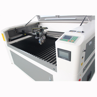Machine de découpe laser CO2 CNC CCD 1390 refroidie par eau pour acrylique, bois, plastique, verre, pierre, caoutchouc, contreplaqué, MDF, avec support IA