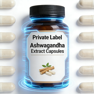 OEM/ODM KSM-66 Özü, Karabiber ve Vitamin B6/D3 İçeren Vegetaryen Kapsül Kabuklu Aşvaganda Kapsülleri - Product Image 6