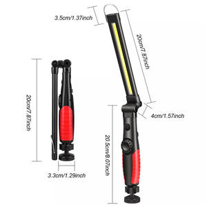 Luz DE TRABAJO COB magnética de Inpesction portátil, lámpara de trabajo de mantenimiento recargable LED automática plegable con Base para reparación de automóviles - Product Image 2