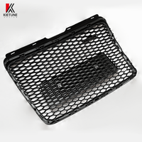 Grilles de pare-chocs avant de style RS6 en nid d'abeille noir brillant pour A6 C6 4F 2008 2009 2010 2011 Kit carrosserie