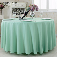 Housse de table ronde en polyester personnalisée lavable, nappes blanches pour événements, mariages, hôtels, fêtes, restaurants