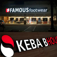 Kelly Outdoor 3D Business LED Sign Storefront Building Signage para venta al por menor Letrero de letras de canal 3D para tienda Letrero electrónico