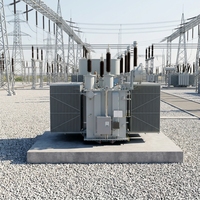 Transformateur de puissance professionnel triphasé 50Hz à double enroulement immergé dans l'huile, abaisseur de tension de 110kV à 11kV SZ20 YNd11 sous charge