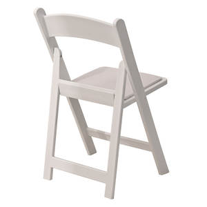 Chaise de <span class=keywords><strong>mariage</strong></span> pliante en résine blanche Wimbledon pour décoration de <span class=keywords><strong>mariage</strong></span> en plein air, vente en gros commerciale - Product Image 4