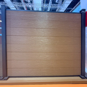 Phong cách đương đại WPC hàng rào cho ngoài trời dễ dàng cài đặt chiều cao Gỗ nhựa composite cho sân ban công - Product Image 2