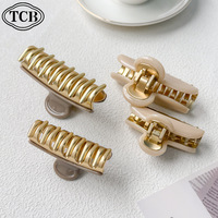 Pince à cheveux en acétate de taille moyenne pour femme VENDME, style luxueux, polyvalente, pour queue de cheval haute, pince requin