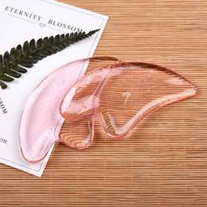 Neuzugang rosa Harz Guasha Massage Kratterbrett Gesichtspflege Kamm Kratzer Nacken Hautmassagegerät - Product Image 4