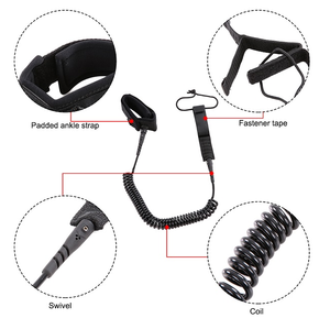 Laisse de planche à pagaie personnalisée Laisses Sup de planche de surf à <span class=keywords><strong>sangle</strong></span> de <span class=keywords><strong>cheville</strong></span> de 10 pieds - Product Image 1