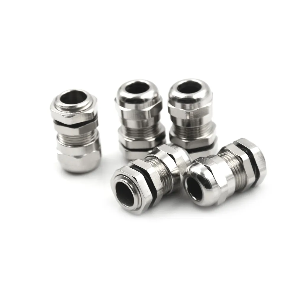 Buy Now Miniature Stainless Cable Glands M10*1.25 Adjustable Waterproof Cable Connector Waterproof