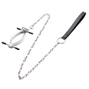 Erotische Metall-Klitoris- und Schamlippen-Klemmen Erwachsenen-Harness Sexspielzeug Unterkörper-Training Simulierte Alternative Leidenschaft Bondage-Ausrüstung SM-Nutzung - Product Image 6