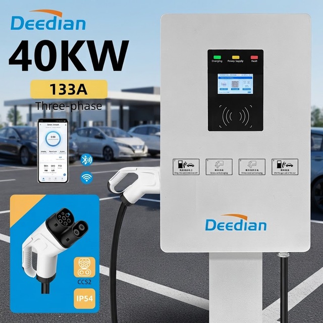 Deedian Portable EV CCS2 DC Output 7-40KW 380V Input New Condition +App Control EV Charger for