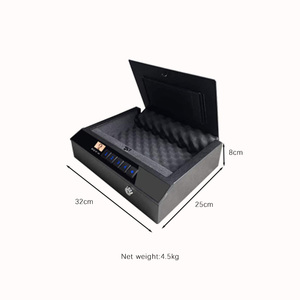 Biometrico riconoscimento del volto chiave chiave pistola scatola di sicurezza scatola <span class=keywords><strong>sicura</strong></span> pistola serratura per comodino, auto, casa, bel regalo per uomini/donne - Product Image 4