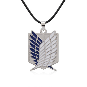 Colgante de alas de Attack On Titan de 26x36mm, amuleto temático para collar, pendientes, pulsera, llavero, accesorio de joyería DIY - Product Image 5