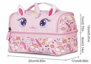 Lonchera Infantil Unicornio, Bolsa Térmica Reutilizable para Niños, Mujeres, Escuela, Viajes, Picnic y Fiestas - Product Image 3