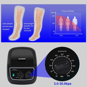 Système de massage des jambes et des pieds par compression d'air pour récupération post-entraînement, avec écran tactile et alimentation secteur - Product Image 4