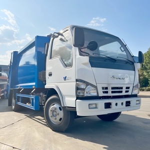 Camion compacteur de déchets diesel 1 Isuzu 4x2 6m³ à transmission manuelle à bas prix pour la collecte de petits volumes de déchets à vendre - Product Image 2