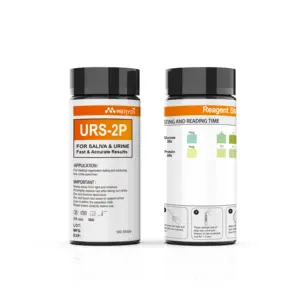 Tiras de teste de urina de glicose e proteína de alta precisão, tira de reagente de urina clínica One Step, kit de teste rápido