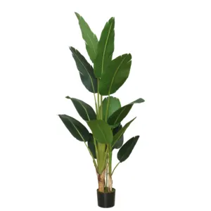Реалистичное УФ-стойкое растение 6 футов, большой искусственный банан, растение, большие листья, дерево для продажи