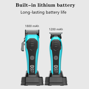 Tagliacapelli Professionale Elettrico, Potente Trimmer per <span class=keywords><strong>Barba</strong></span> e <span class=keywords><strong>Capelli</strong></span> Senza Fili, Kit di Cura Personale in 2 Pezzi per <span class=keywords><strong>Uomo</strong></span> e Barbiere - Product Image 3