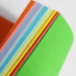 Meilleur prix 100 feuilles 15*15cm papier artisanal 20 couleurs pâte de bois vierge Double face non couché pour impression offset