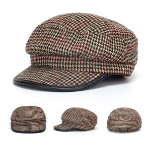 Women's Quality Vintage Beret Hat Fashionable Octagonal <b>Design</b> Spring Casual Adults' New Collection Wholesale Plain Berets - Product Image 4