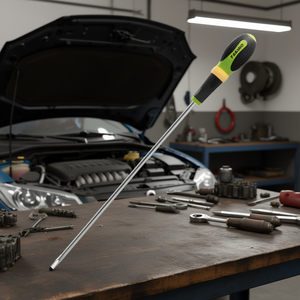 Destornillador plano Fasano 4x400mm de largo alcance para reparación automotriz - Product Image 3