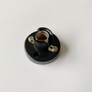Căn hộ cơ sở đèn chủ vít đen loại Bakelite E10 Đèn chủ lão hóa lampholders Plug-in đèn chủ sở hữu Bóng đèn thay thế ổ cắm - Product Image 6