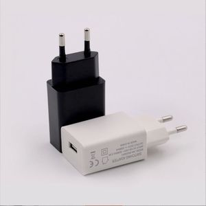 Adaptateur secteur universel blanc EU/US avec prise murale simple USB, chargeur 5V1A pour téléphones mobiles - Product Image 1