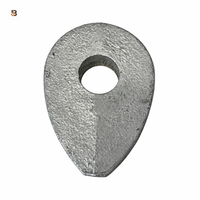 Anneau de protection pour câble métallique en acier, type cœur de poulet, œil de cheval, DIN3091, usage intensif, fabriqué à Shandong Beifan