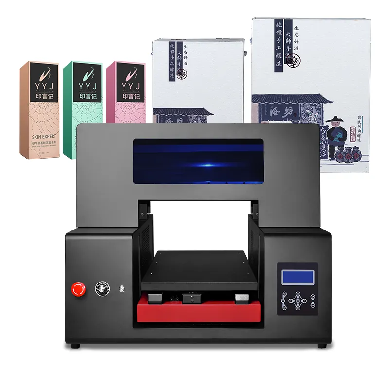 Refinecolor A3 mürekkep püskürtmeli yazıcı 3D Flatbed UV yazıcı kılıfı cep telefonu Metal kurulu seramik baskı dükkanı makinesi dijital yazıcı