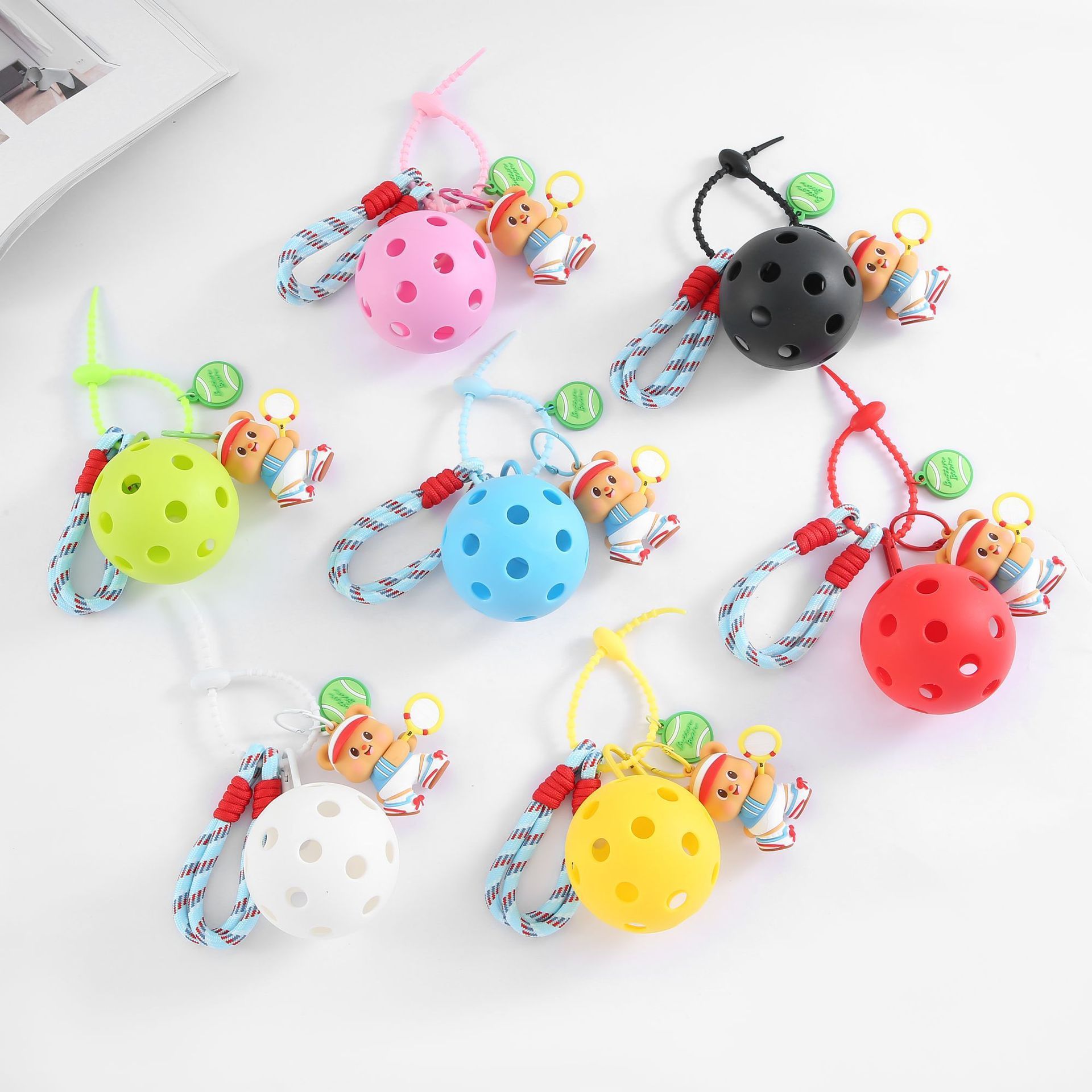Pickleball Paddle Accessories - Large-Size High-Quality Keychains & Bag Charms