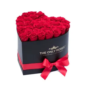 Gros Paquet de Partie De Luxe De Fleur De Coeur Boîte Cadeau Boîte À Fleurs De Mariage Amour Profond Boîtes