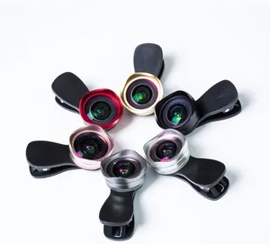 Sıcak satış evrensel lens klipsi Smartphone telefon zoom objektifi telefonu geniş açı makro lens için telefon kamera