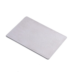 Marque-page rectangulaire en acier inoxydable avec logo en creux, prix direct usine, pas cher - Product Image 4