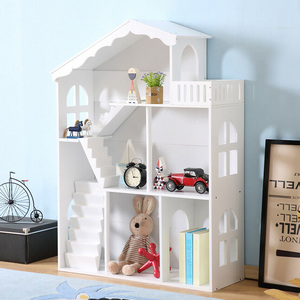 Tủ Sách Nhà Búp Bê Bằng Gỗ Cho Trẻ Em Tủ Sách Nhà Búp Bê Màu Trắng Cho Bé Gái - Product Image 5