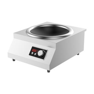 Kompor Induksi Listrik Wok dengan Kontrol Tombol Stainless Steel Komersial, 9 Tingkat Daya, Daya Tinggi 3500w, 220v - Product Image 6